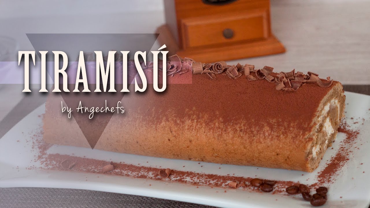 Tiramisú Enrollado (Tiramisú Cake Roll) · Receta fácil
