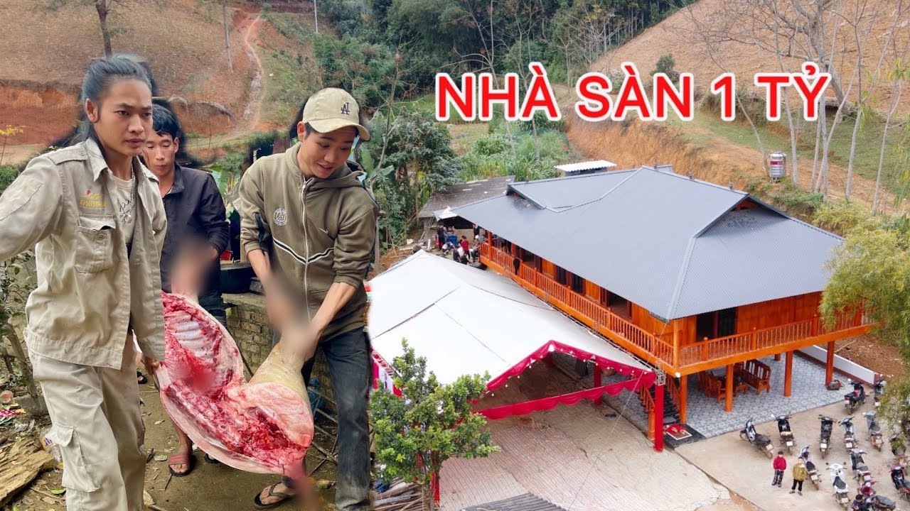 Tân Gia Người Nùng Mà Cứ Ngỡ Đám Cưới: 3 Tạ Lợn, Nhà Sàn Bê Tông Tiền Tỷ