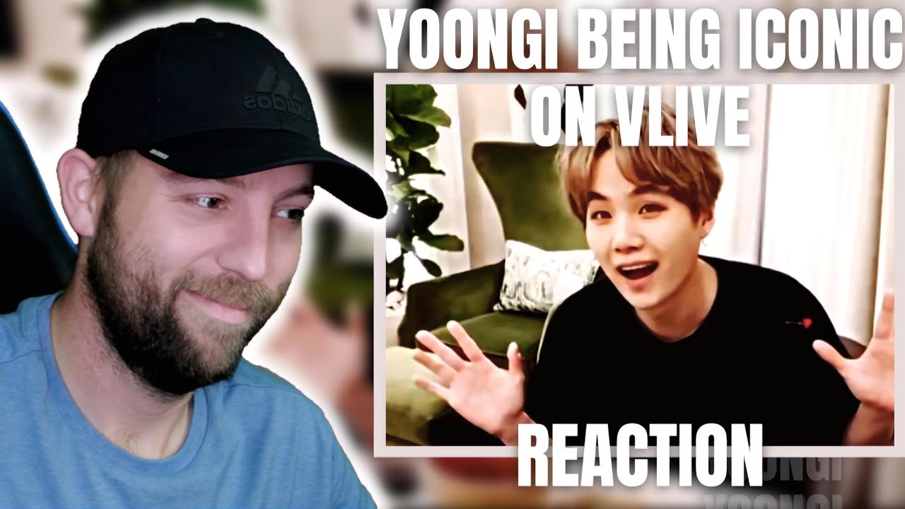 Suga Being Iconic on VLive REACTION [ BTS ] Yoongi is Hilarious!