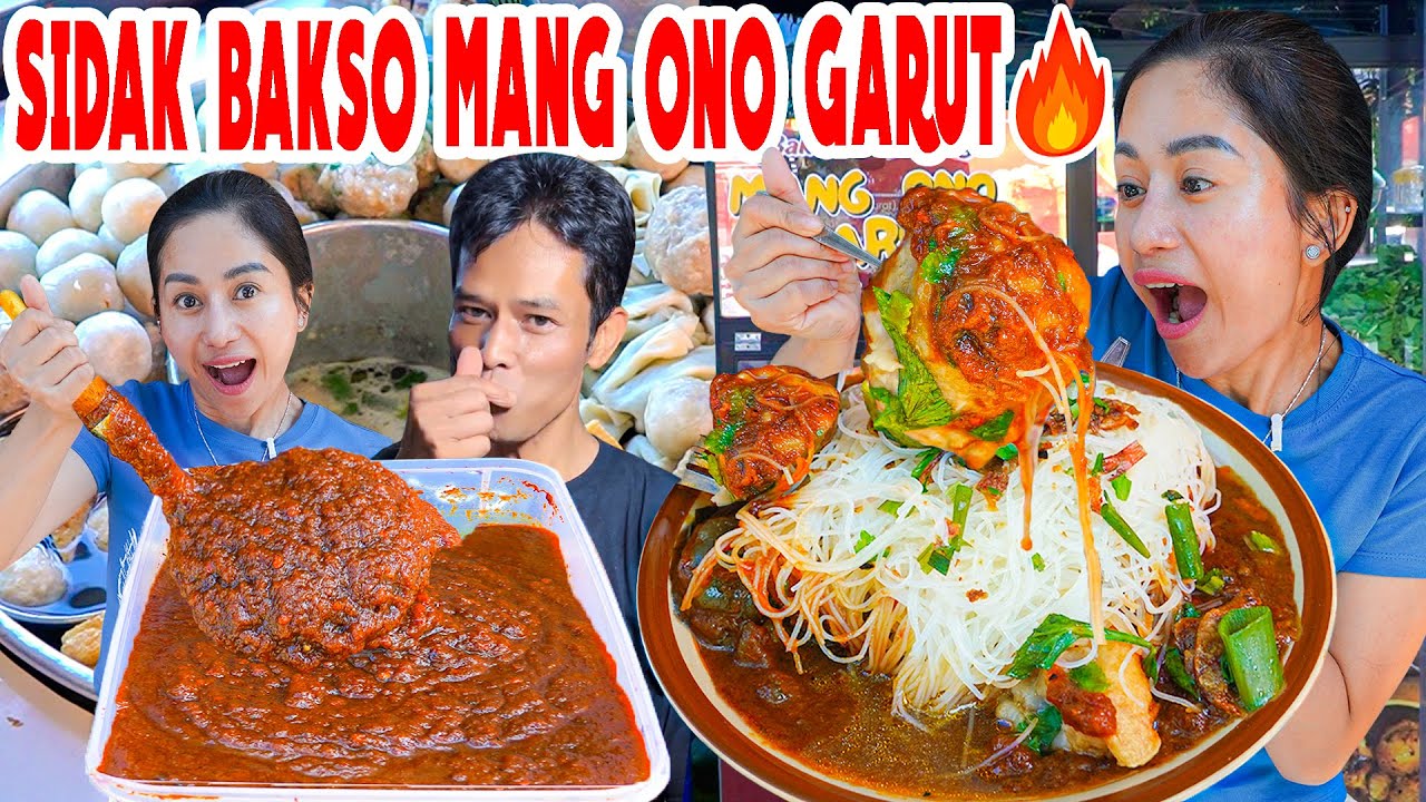 NANTANG LAMBUNG!! MUKBANG BAKSO VIRAL DARI GARUT!! SAUS SAMBELNYA NAGIH🔥