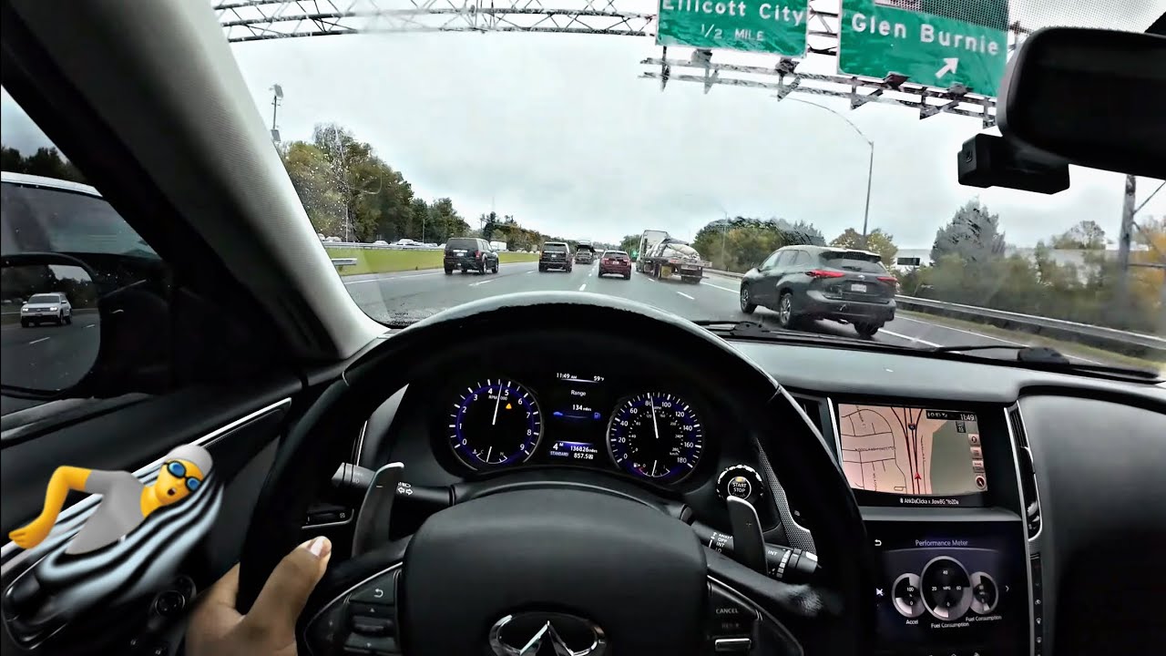 Swimming through traffic in My Tuned Q50…