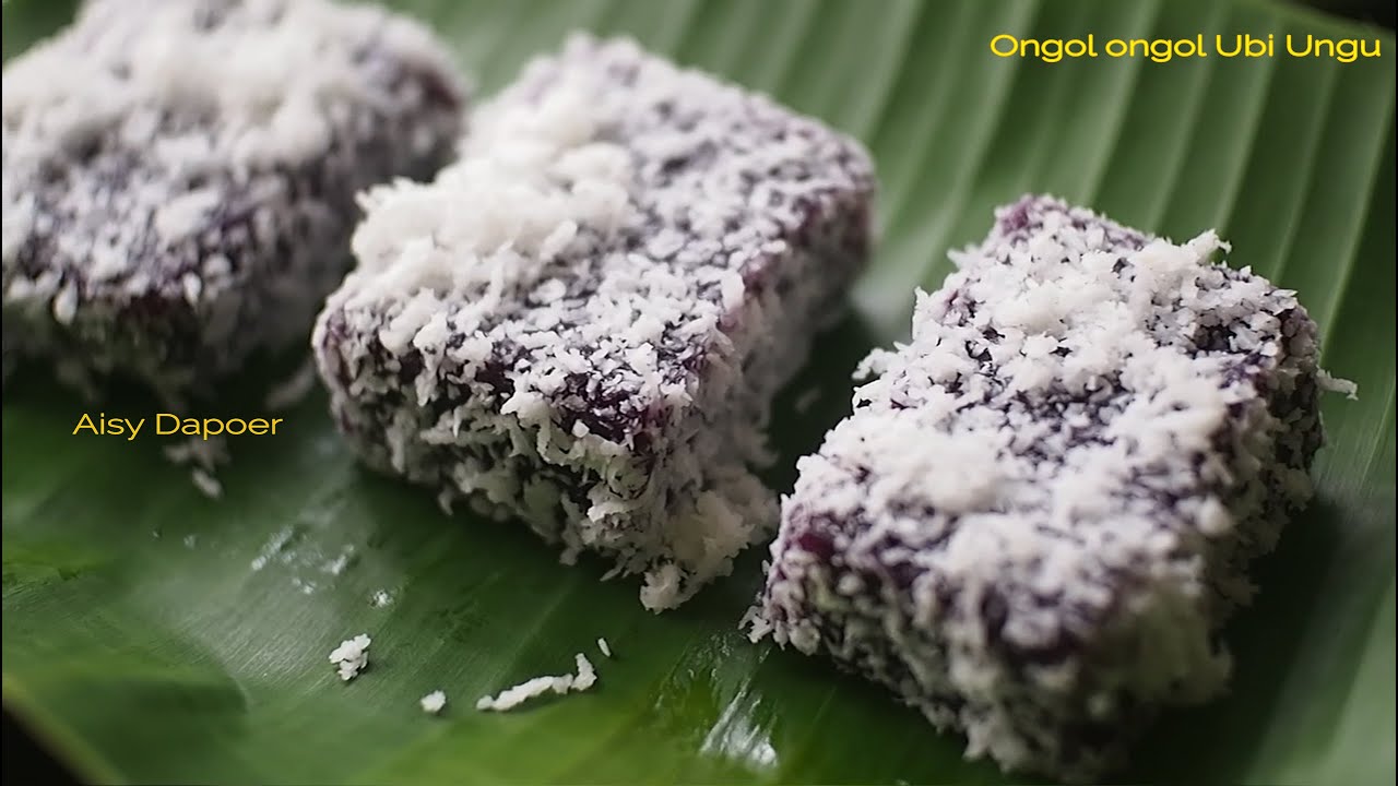 Ongol Ongol Ubi Ungu Jajanan Pasar Lembut Kenyal Enak