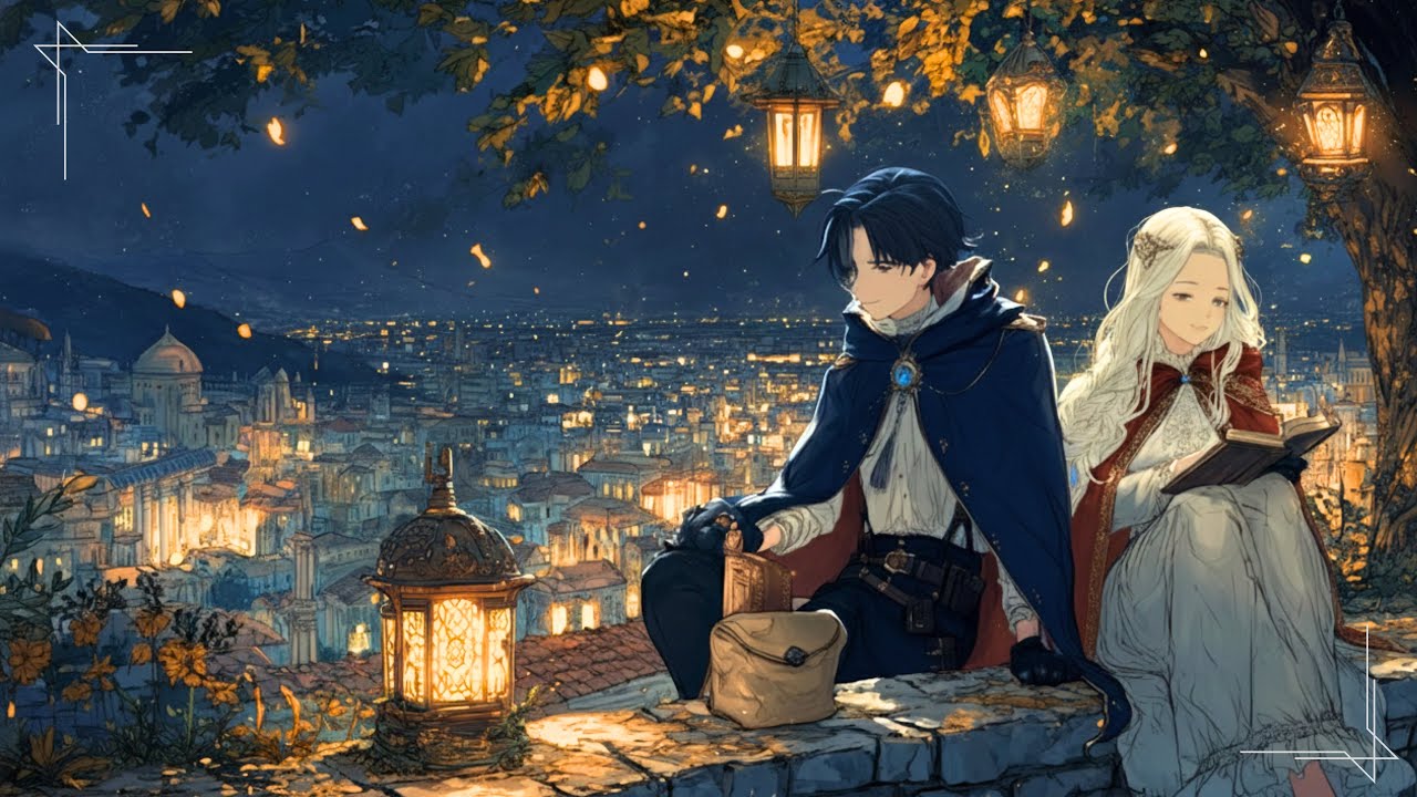 【作業用BGM】灯籠が揺れる夜に｜異世界ファンタジー音楽｜魔法使いと勇者さま #7