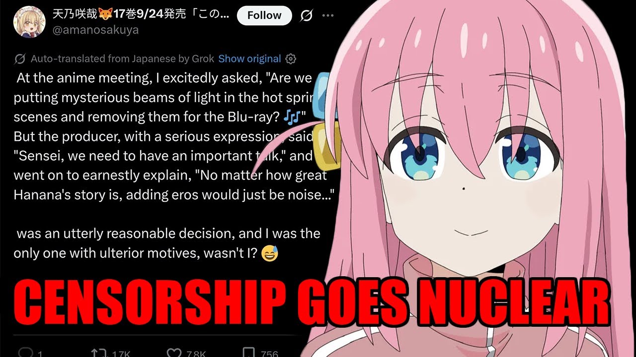 Japan Goes Nuclear Over Censorship and Anime Tourists are Upset About It