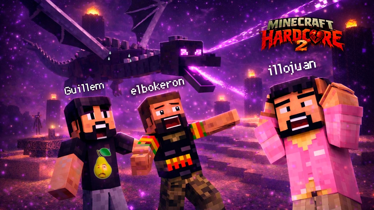 DÍA FINAL, A POR EL DRAGÓN 😱 | MINECRAFT HARDCORE ft. IlloJuan & Guille | FINAL