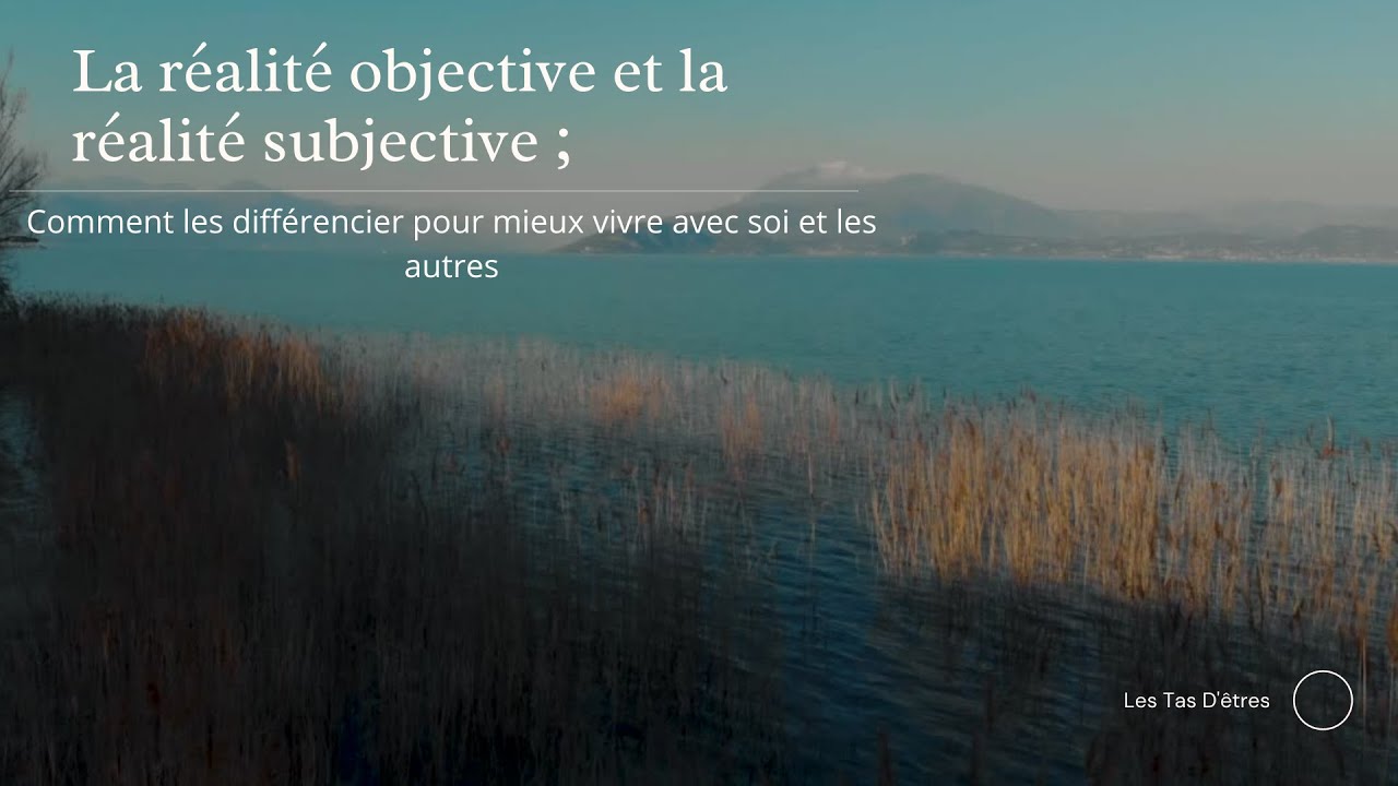 #1 La réalité objective et la réalité subjective : mieux vivre avec soi et les autres (condensé)