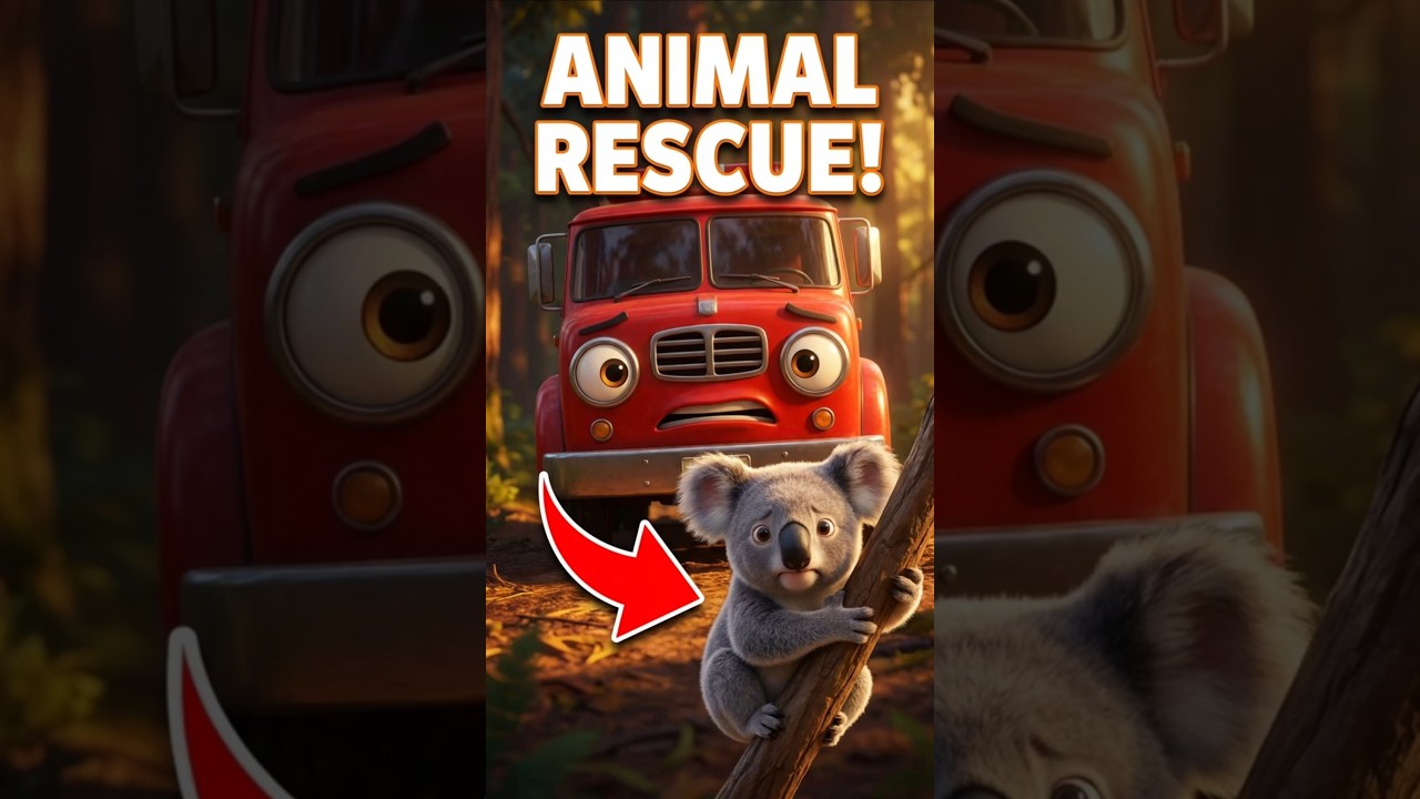 🚑 Rescue Trucks Save Animals! 🐢🐦 Kids Learning Song #animalsongsforkids #trucksongs #kidssongs