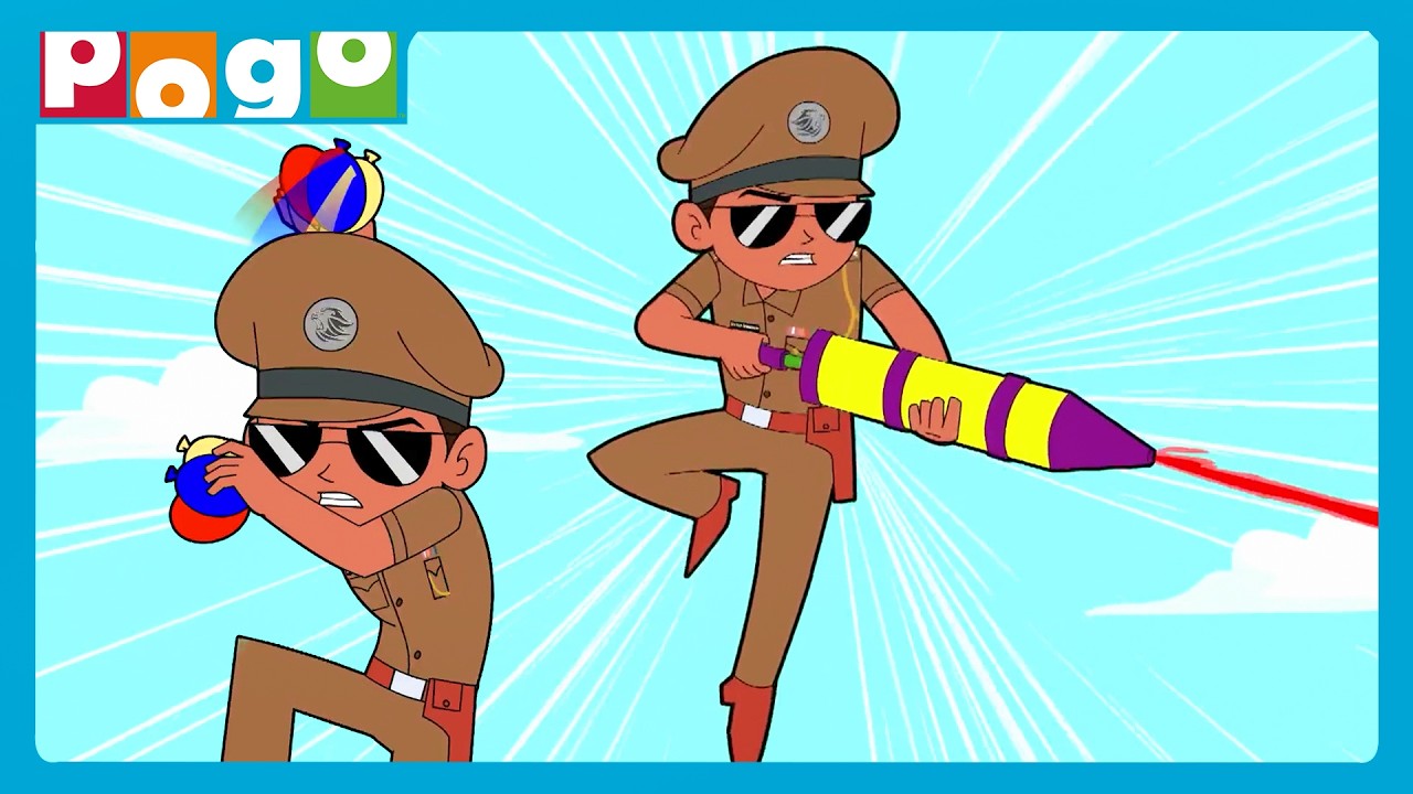 Rangon Mein Action Blast!🎨| Little Singham😎| Holi special | @PogoChannel ​