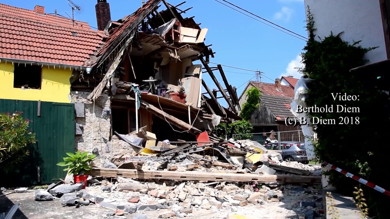 180605 Explosion zerst&ouml;rt Wohnhaus in Himmelstadt