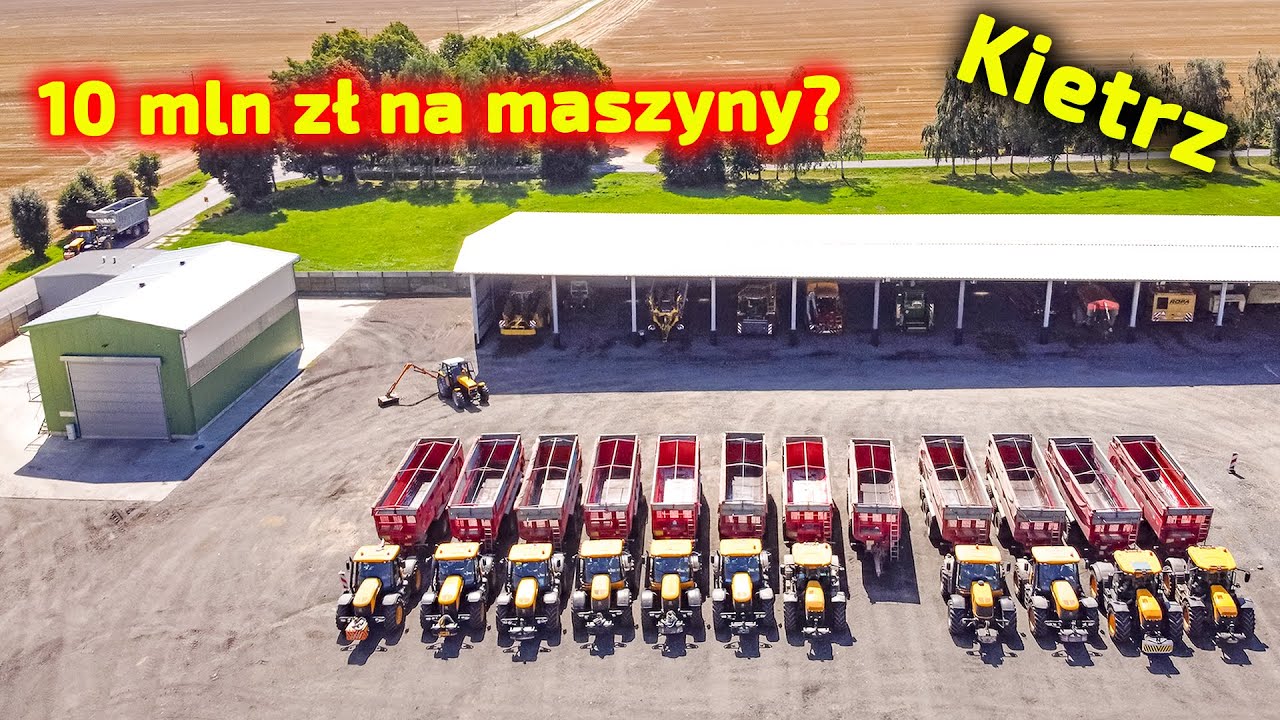 8000 га, 15 комбайнов 👉 Уборка урожая на комбайне Kietrz