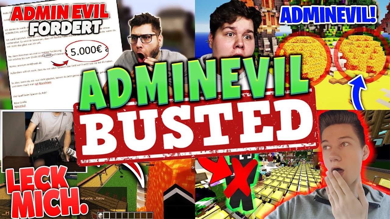 ALLE AdminEvil Youtuber GEBUSTED 🚫⚠️