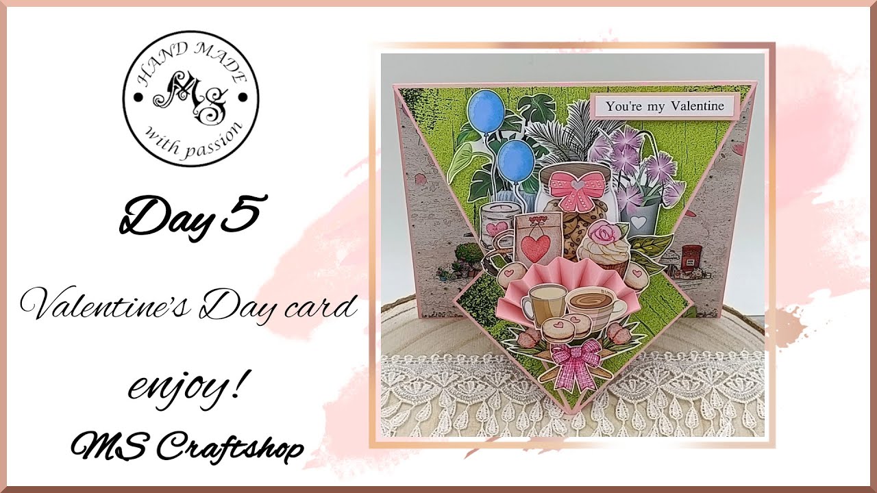 TUTORIAL - Day 5 - A week-long card tutorial marathon - Valentine's Day card - Timeless moments
