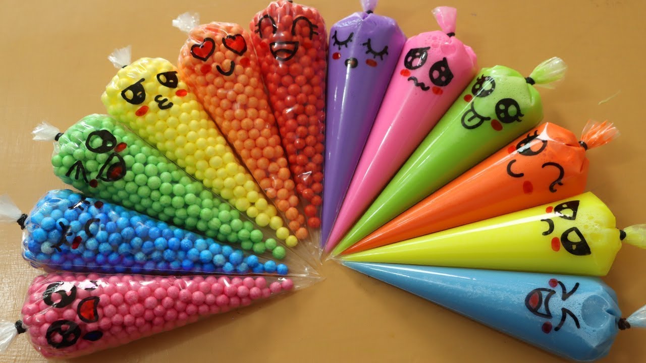 Making Slime with Piping Bags! Most Satisfying Slime Video★ASMR★#ASMR #PipingBags