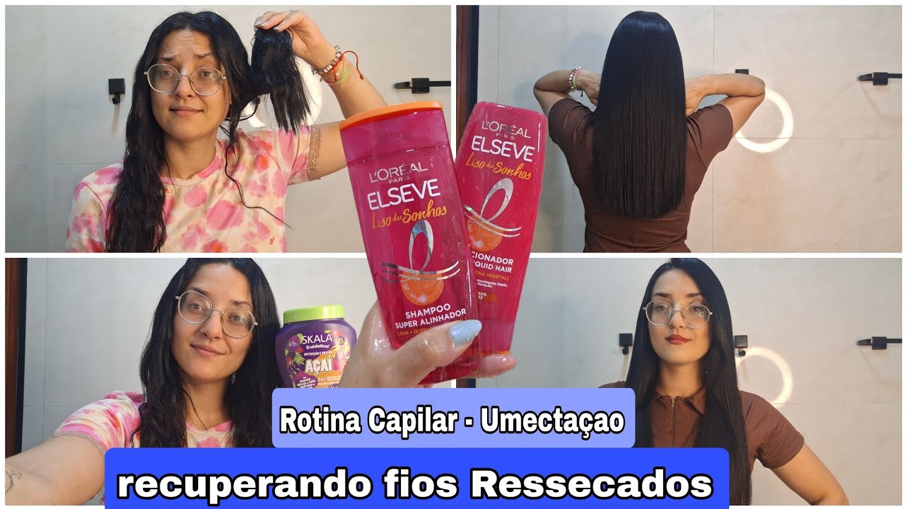 Rotina Capilar Completa | Umectação + Máscara Hidratante | Cabelo Macio e Sedoso ✨