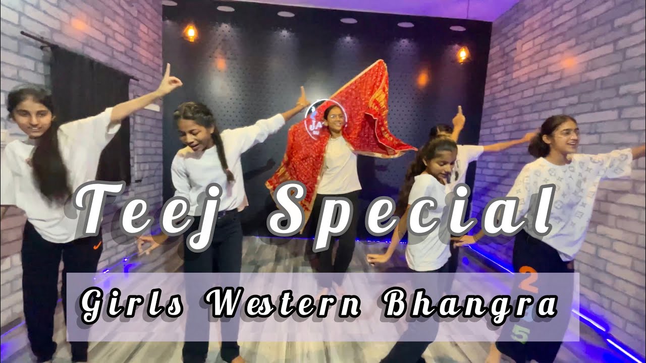 Teej Special // Girls western Bhangra // School Performance // Bhangra // Jatin Dance Studio #dance