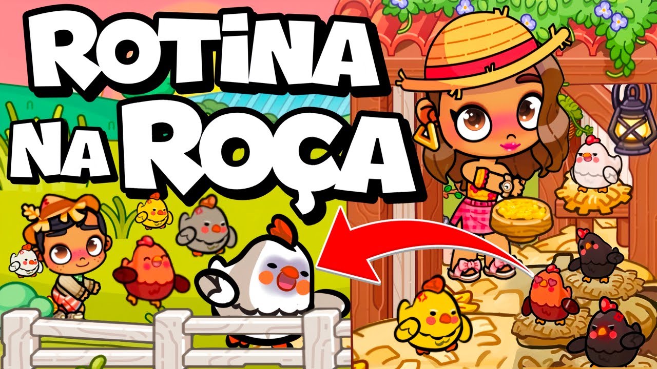 👉ROTINA REAL NA FAZENDA: TEMOS UM GALINHEIRO🐣🐓+ BICHO DE PÉ🐄👩‍🌾| Rotinas e Histórias Avatar World 🏡🥬