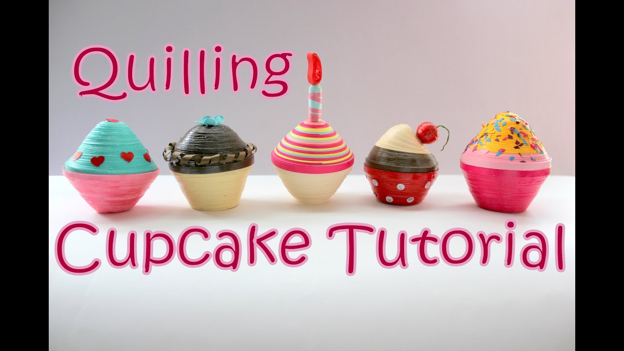 DIY: How to Make Quilling 3D Cupcake | AV VISUALS Making Tutorial | Quilling Miniature Showpiece