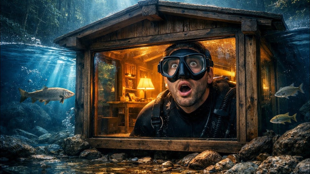 I Built a Stunning Underwater Cabin 🌊 ASMR !