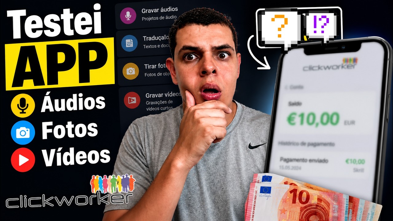 Clickworker Vale a Pena? Fiz Tarefas Online e Ganhei em EURO