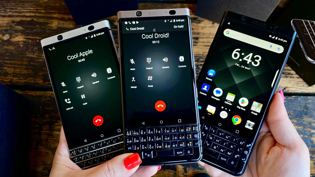BlackBerry KEYone Bronze & Silver & Black incoming / Outgoing calls