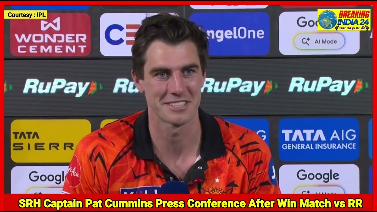 SRH Captain Pat Cummins Press Conference After Win Match vs RR