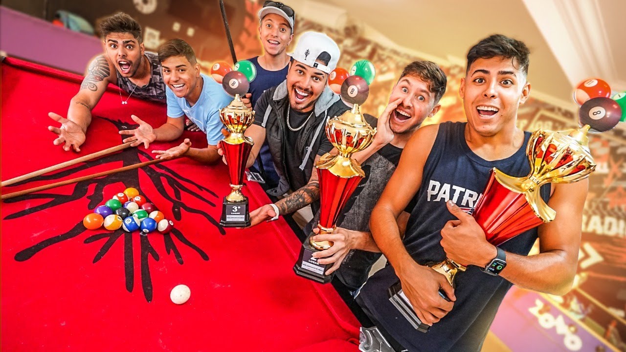 MEGA CAMPEONATO DE SINUCA COM MEUS AMIGOS