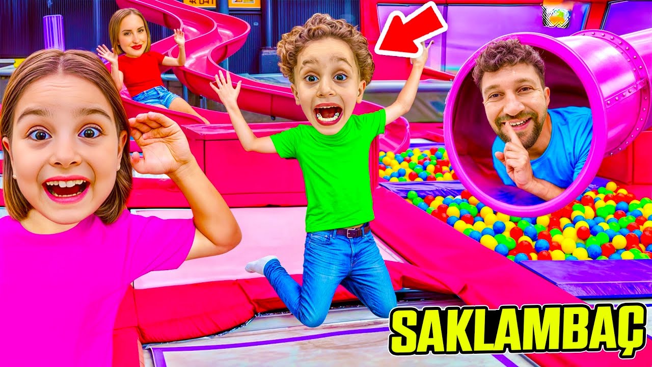 GECE GİZLİCE EĞLENCE MERKEZİNDE SAKLAMBAÇ !! GİZLİ ALANA SAKLAN KUZEY ELİF !!