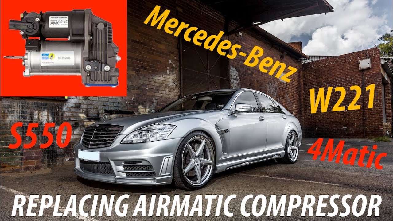 🧰 Mercedes AirMatic Compressor Replacement 👑 W221 S550 4Matic 🛠️ I have no idea what I’m doing 🤷‍♂️