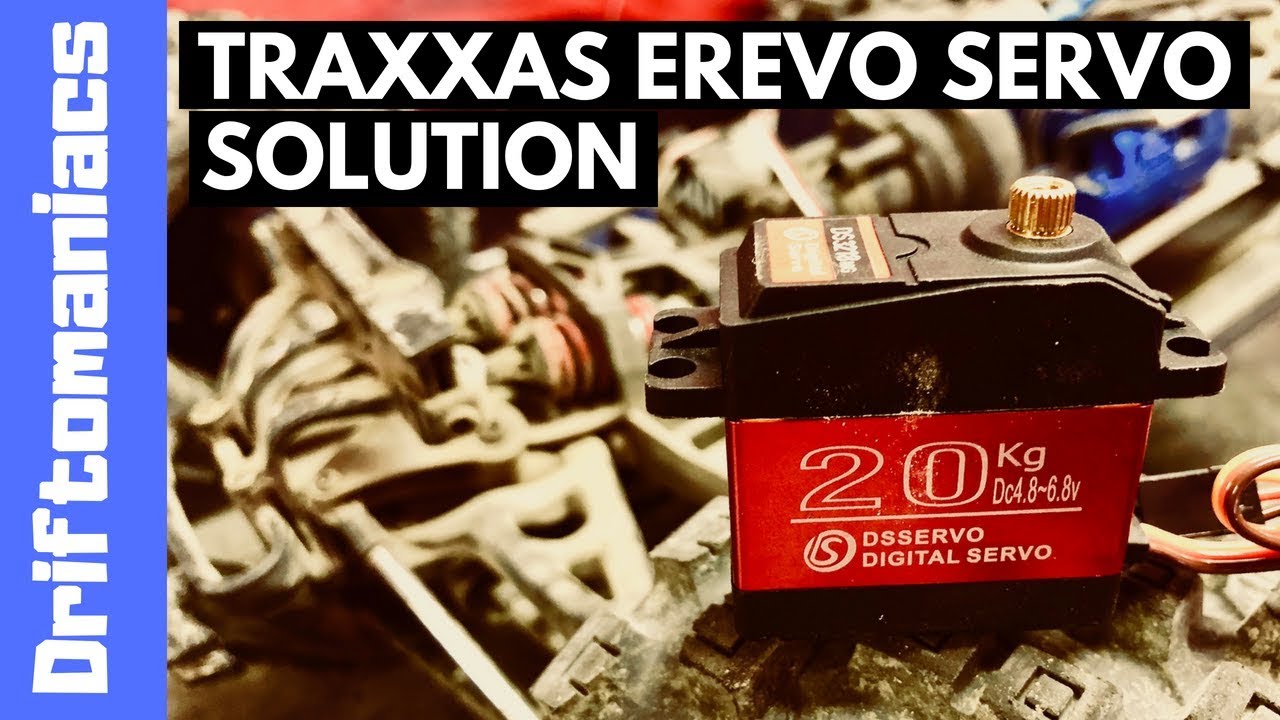 Solution to Traxxas ERevo VXL 2.0 Servo Problems - Metal Gear 20kg Servo Upgrade