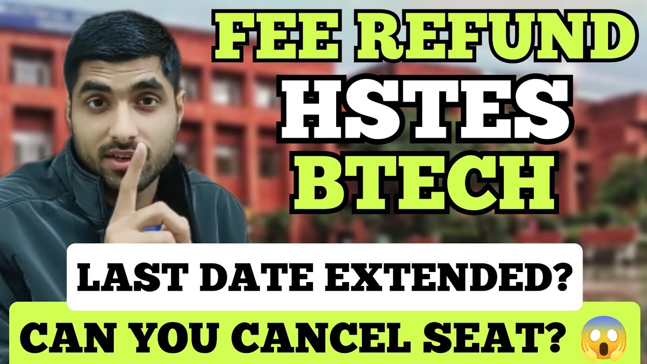 FEE Refund Latest Update LAST DATE HSTES Btech Haryana 😱 2025 Admission 🎓
