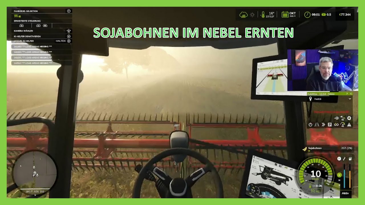 SOJABOHNEN IM NEBEL ERNTEN | LS25 | #41 | HARZ UND HEIDE