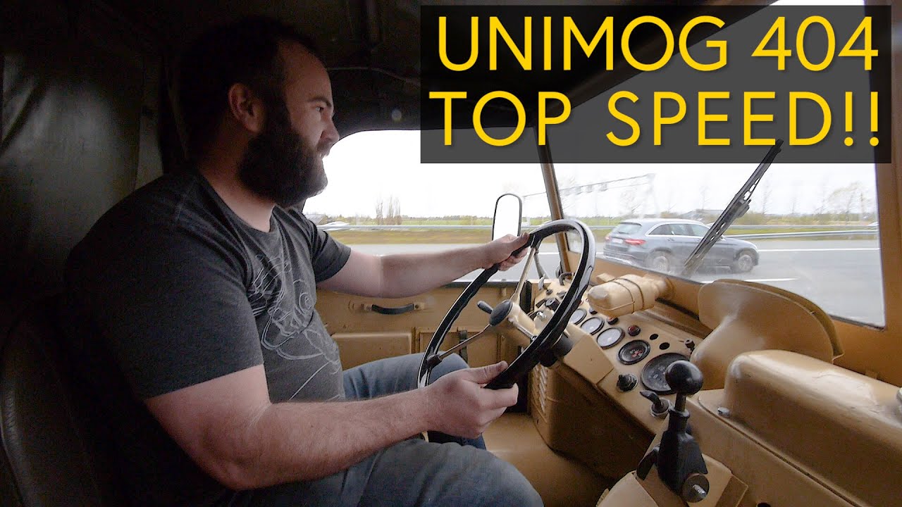 UNIMOG 404 Diesel на шоссе. Какова максимальная скорость?