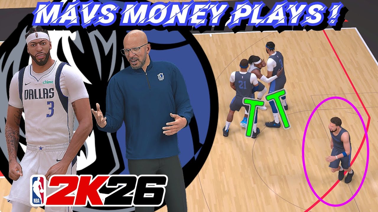 8 Mavs Money Plays In NBA 2K26 ! | Wide Open 3's & Double Screen P&R ! | Playbook Tutorial