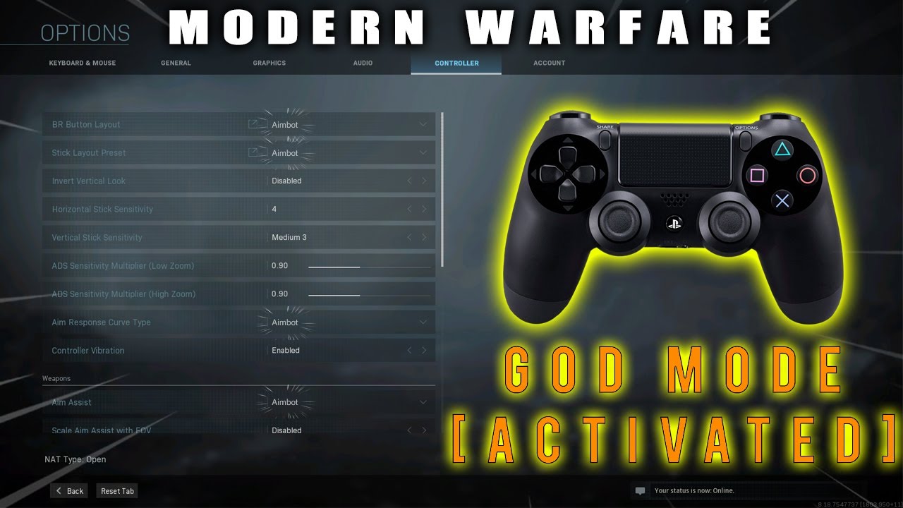 BEST MODERN WARFARE CONTROLLER SETTINGS! SECRET TO BEING A BETTER PLAYER (AIMBOT ACTIVATED)