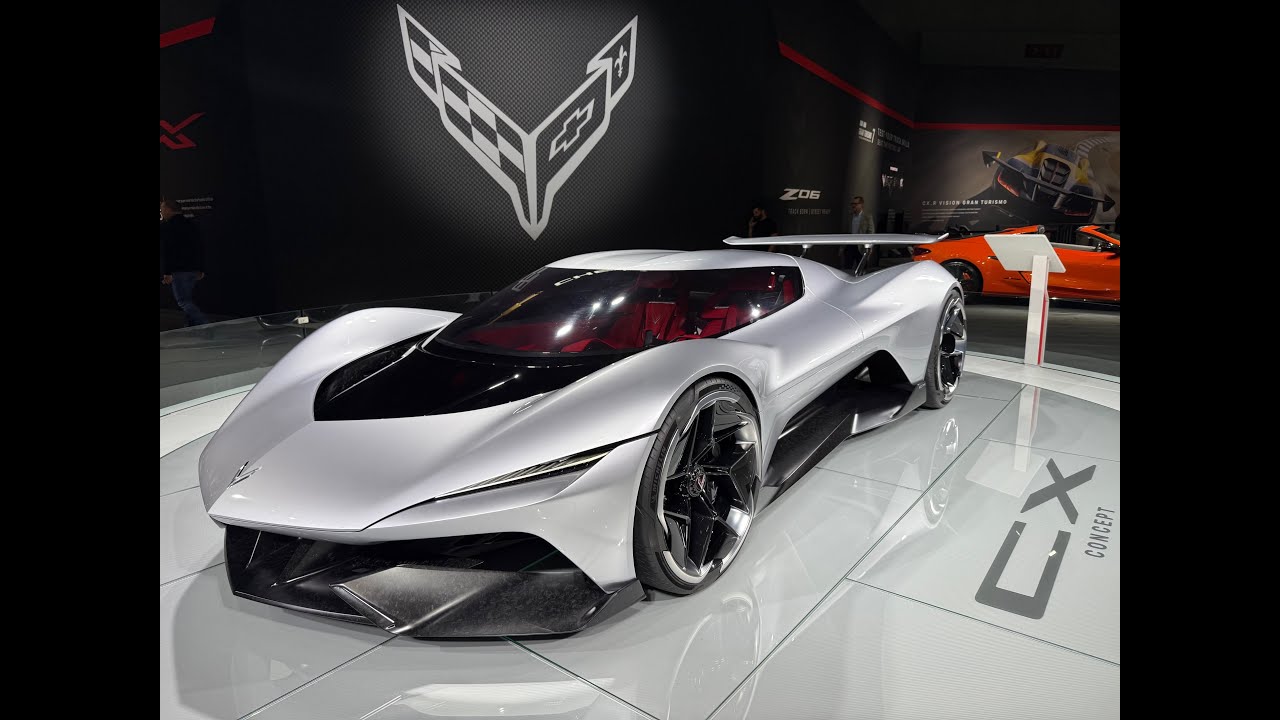 🔥Потрясающий концепт-кар Chevy Corvette CX 2026 года на автосалоне в Лос-Анджелесе в 2025 году #а...