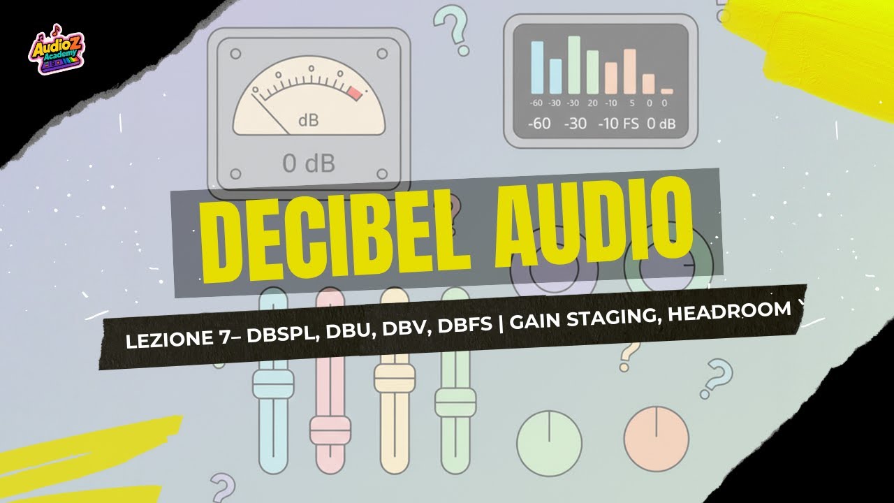 DECIBEL Spiegati FACILE:  dBSPL, dBu, dBv, dBFS  | Gain Staging e Headroom | Audio per principianti