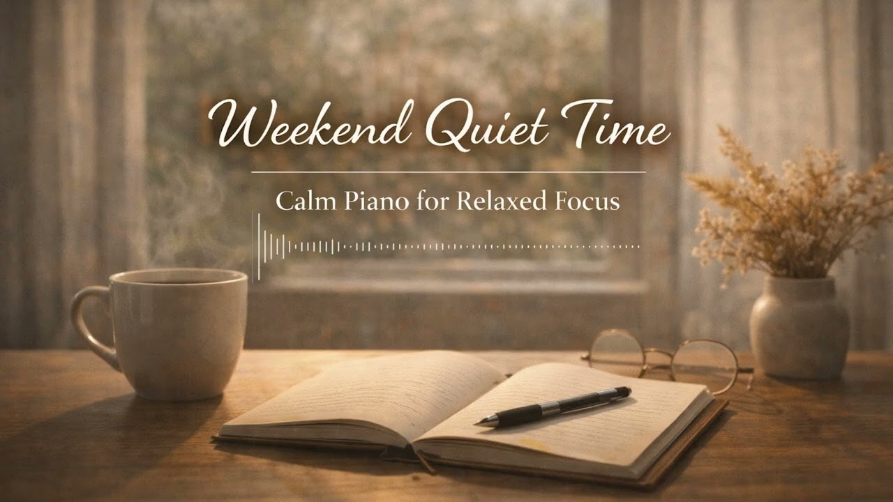 Weekend Quiet Time | Calm Piano for Relaxed Focus (1 Hour) | Quiet Pages Studio