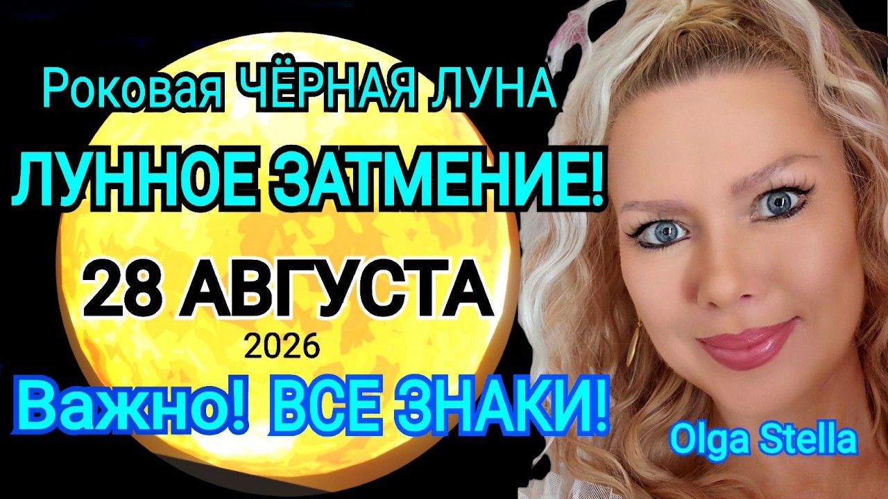 FATEFUL🔴LUNAR ECLIPSE AUGUST 28, 2026🔥Once in 20 years! A MAJOR TURNING POINT/OLGA STELLA