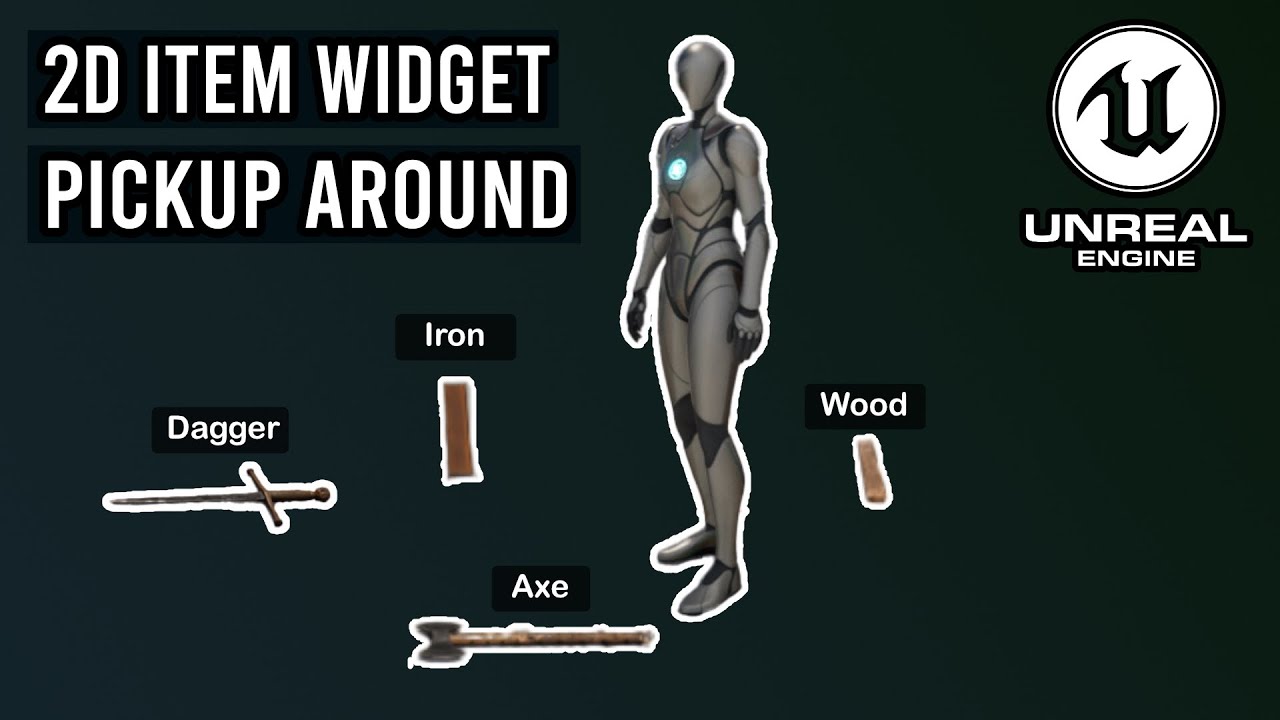 Pickup Items around Player with 2D Widgets in Unreal Engine 5.4