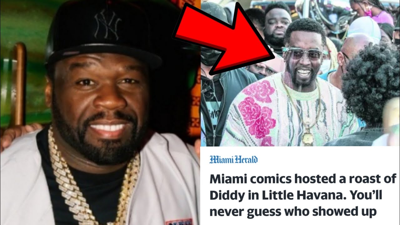 50 Cent PULLS UP To Diddy Comedy Roast In Miami