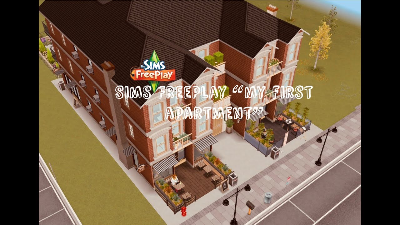 Sims FreePlay “My First Apartment” ☕️🛋️🩷 With Coffee Shop and Restaurant! Floor plans included! 😀