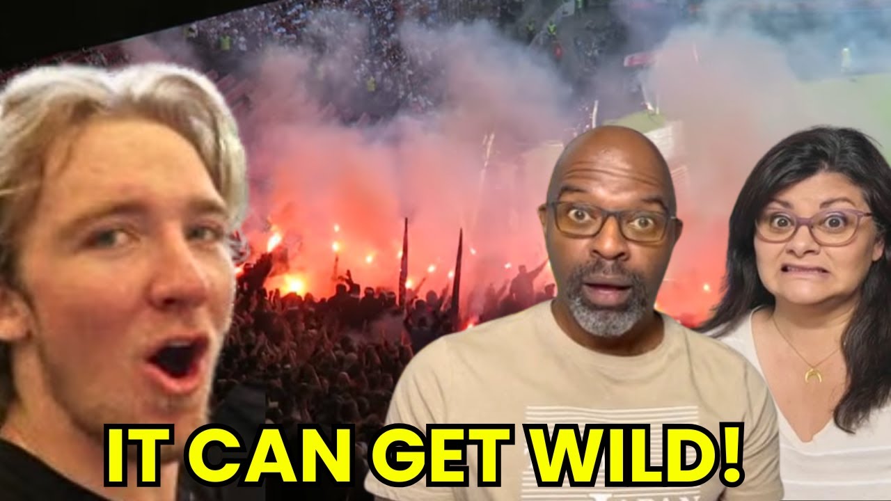 WOH! AMERICANS REACT To My First German Soccer Game!