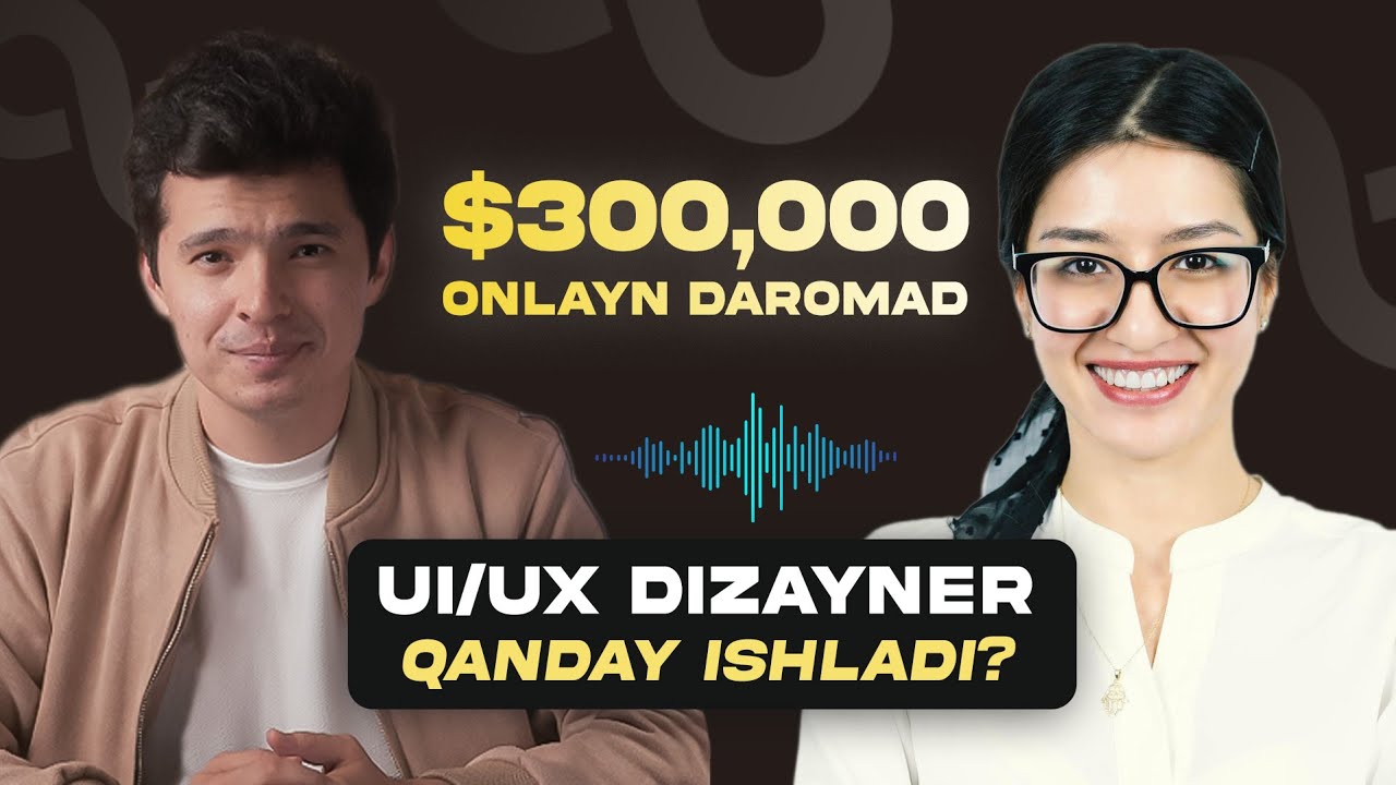 UPWORKDA $300,000+ daromad qilgan o‘zbek UI/UX dizayner | Aziza Israilova