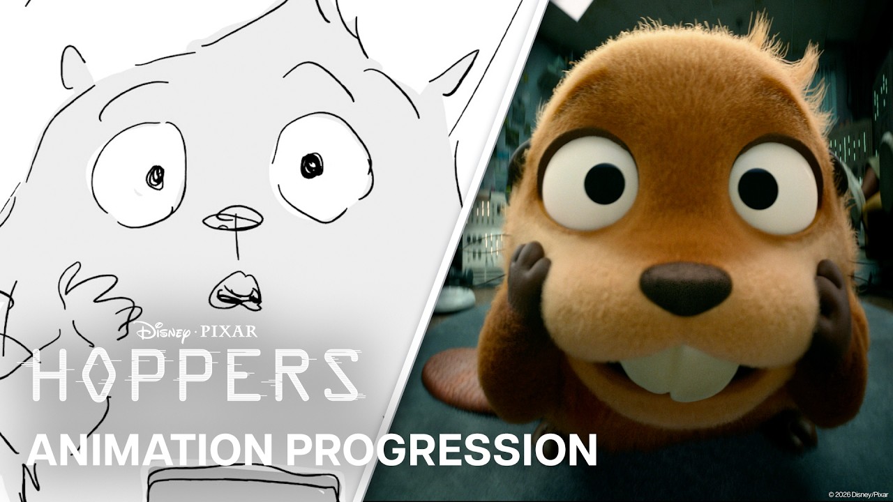 Hoppers Animation Progression | Mabel Beaver Escapes the Lab