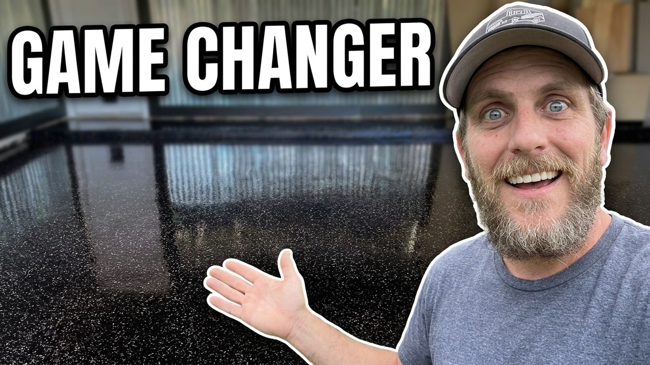 The Ultimate Black Epoxy Garage Floor Makeover