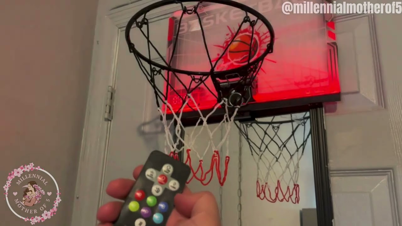 Unboxing, Setup & Play! EagleStone Indoor Basketball Hoop with LED Scoreboard