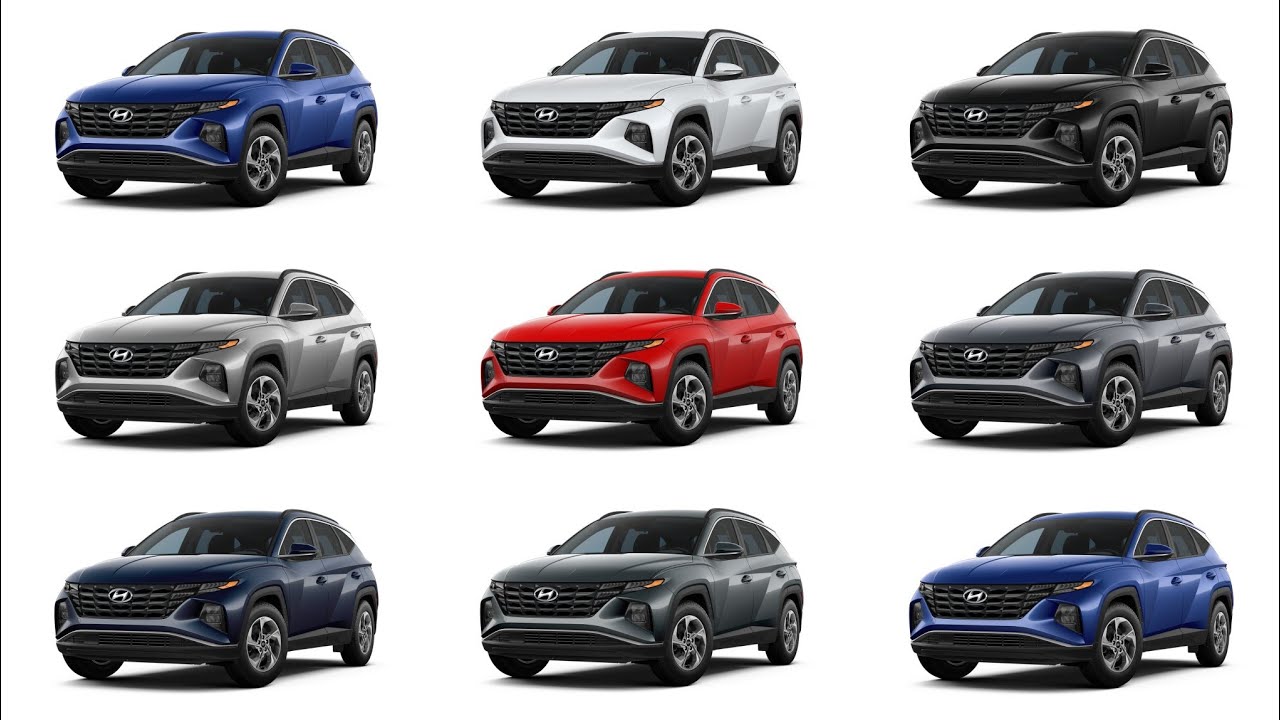 New 2022 Hyundai Tucson Colors - Detailed Comparison