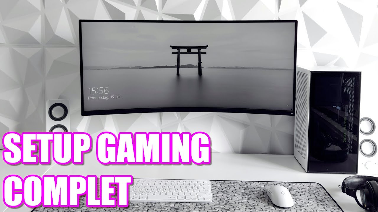 SETUP GAMING BLANC COMPLET PAS CHER + PC GAMER ! (PC & PS5)