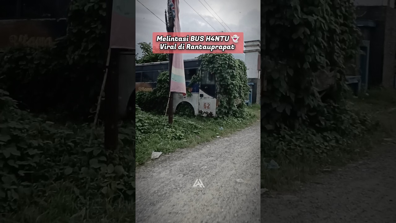Melintasi BUS H4NTU Viral di Rantauprapat Bertahun-tahun di Tugu🤔🥹 #bushantu #buspinggirjalan #viral