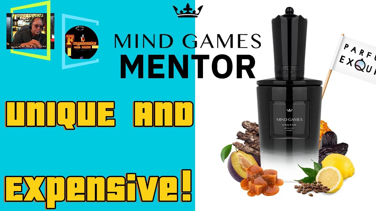 Mentor by Mind Games an expensive carmel plum fragrance that is unique and noteworthy!   ep 180